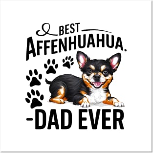 Best Affenhuahua Ever Funny Quote Vintage Dad Posters and Art